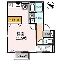 セジュール ダンク 202 ｜ 石川県金沢市鈴見台１丁目（賃貸アパート1R・2階・33.36㎡） その2