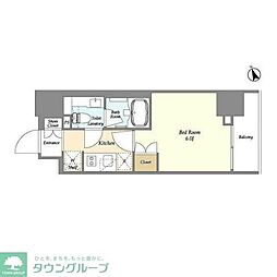 ベラスウィータ戸越 11階1Kの間取り