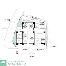 プレール・ドゥーク品川旗の台 7階ワンルームの間取り