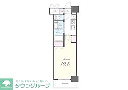 新宿区若松町マンション 1Kの間取図画像