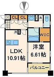 レジディア日本橋馬喰町III 5階1LDKの間取り