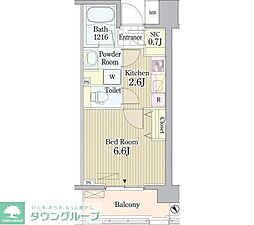 ＰＲＩＭＥ　ＵＲＢＡＮ　東中野　ＣＯＵＲＴ 1002 10階1Kの間取り