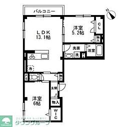 間取図画像 2LDK