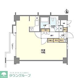 グランドメゾン飯田橋 ワンルームの間取図画像