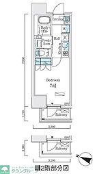 ジオエント本郷三丁目 1Kの間取図画像