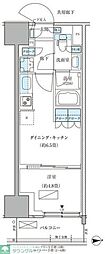 パークアクシス品川天王洲アイル 1DKの間取図画像