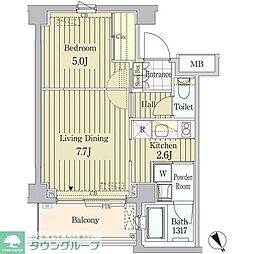 ガーデン原宿 1LDKの間取図画像