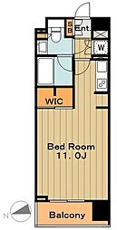 カスタリア大森 1Kの間取図画像