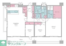 レジディア西麻布 3LDKの間取図画像