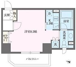 PRIMEURBAN目白 1Kの間取図画像