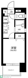 VIDA日本橋EAST 1Kの間取図画像