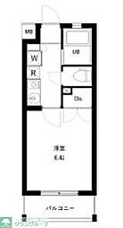 エスグランデ西新宿 1Kの間取図画像