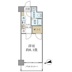 ザ・パールレジデンス芝公園 1Kの間取図画像
