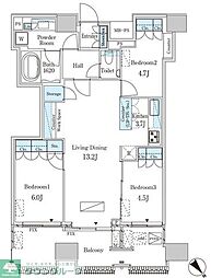 レガシス中目黒 3LDKの間取図画像