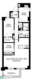 オープンレジデンシア高輪プレイス 3LDKの間取図画像