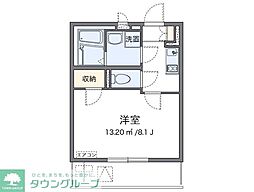 レオネクストサンドリーム 1Kの間取図画像