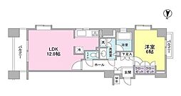 プロスペクトグラーサ広尾 1LDKの間取図画像
