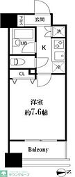 スペーシア秋葉原 1Kの間取図画像