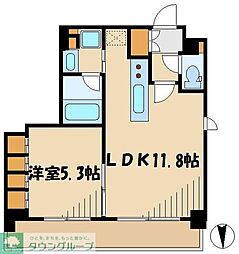 パークアクシス大森 1LDKの間取図画像