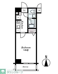ARTESSIMOARDITO 1Kの間取図画像