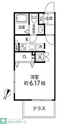 Branche大森山王 ワンルームの間取図画像