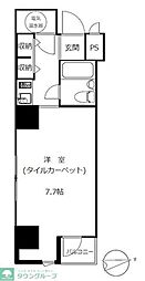 パラシオン浜松町 1Kの間取図画像