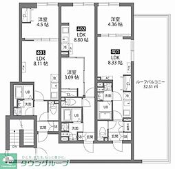 大田区西糀谷3丁目アパート 1LDKの間取図画像