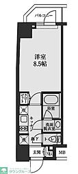 S-RESIDENCE清澄白河 1Kの間取図画像