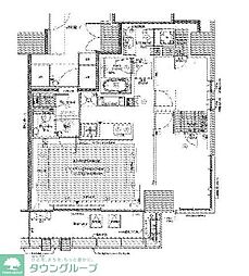 プラウドタワー渋谷 2LDKの間取図画像