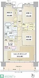 パークホームズ清澄白河 3LDKの間取図画像