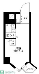 東京ベイビュウ ワンルームの間取図画像