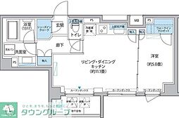 プラネソシエ大森山王 1LDKの間取図画像