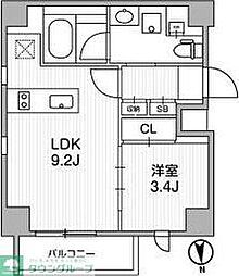 Lighthouse中馬込 1LDKの間取図画像
