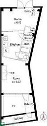 aozora.so 2Kの間取図画像