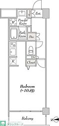ミリアレジデンス大岡山 ワンルームの間取図画像