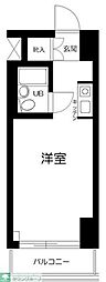 プライムステイ築地 1Kの間取図画像