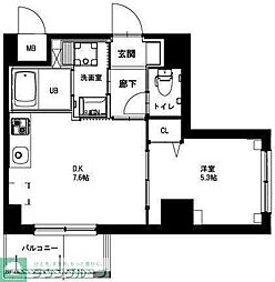 VERFLAT 2LDKの間取図画像