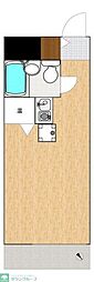 プレジデントハイツ五反田 ワンルームの間取図画像