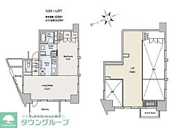 アジリア代々木J's 1LDKの間取図画像
