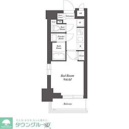 SS.FLAT北品川 1Kの間取図画像
