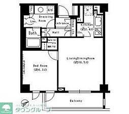 ParkCube学芸大学 1LDKの間取図画像