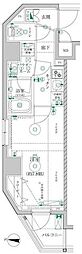 レアライズ清澄白河 1Kの間取図画像