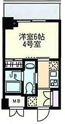門前仲町レジデンス弐番館 1Kの間取図画像