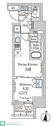 PARKAXIS森下 1DKの間取図画像