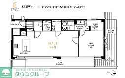 レジディア北新宿 1LDKの間取図画像