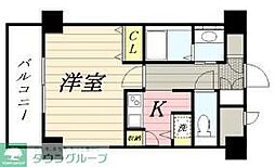 メゾン・ド・ヴィレ八丁堀 1Kの間取図画像
