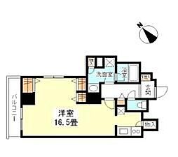 TKフラッツ渋谷 ワンルームの間取図画像