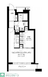 パークコート神宮前 1LDKの間取図画像