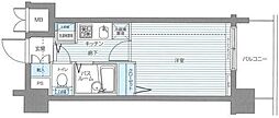 トーシンフェニックス芝アストラーレ 1Kの間取図画像