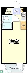 六本木シローマンション ワンルームの間取図画像